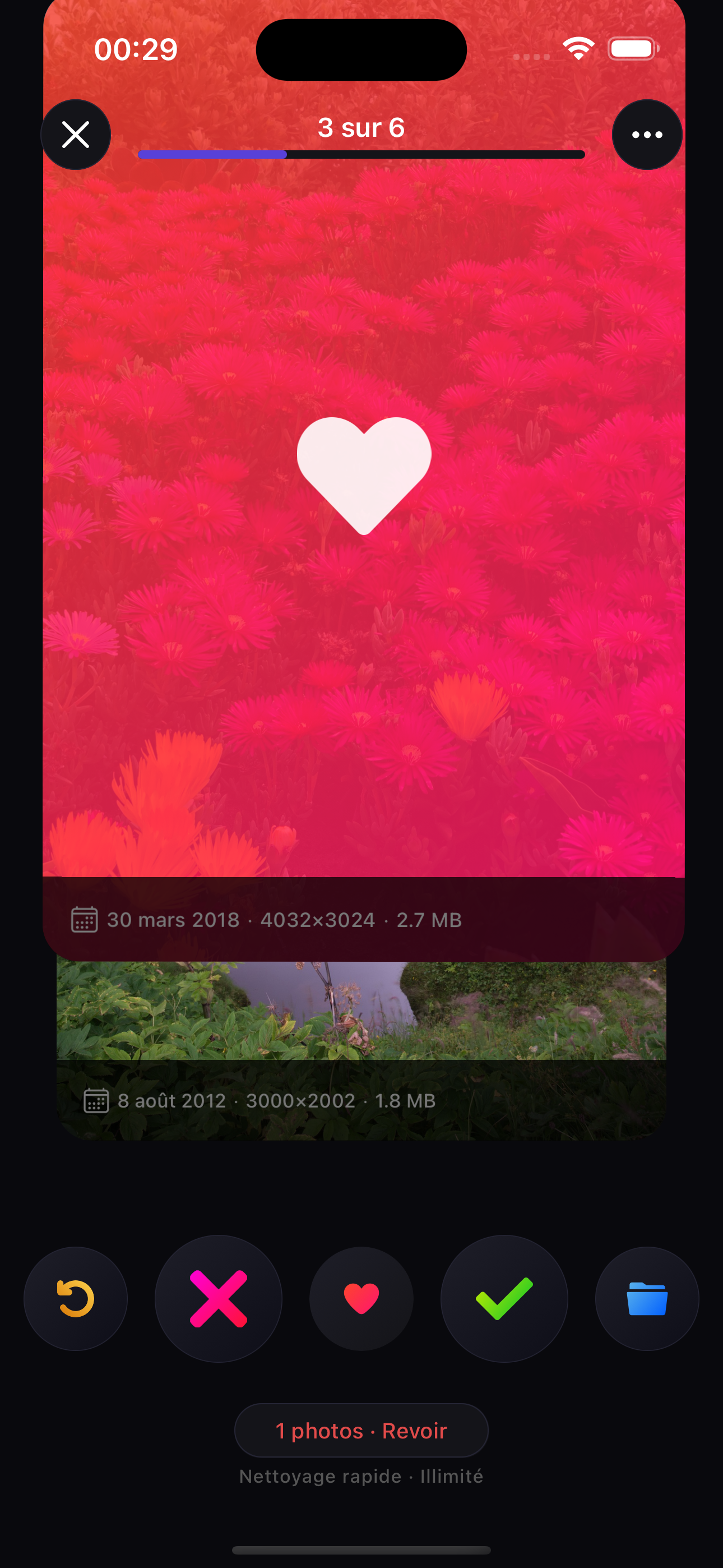 Favorite swipe